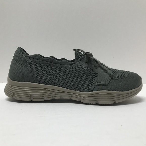 Skechers Washable Knit Slip-On Shoes - Seager in Olive - Picture 7 of 16